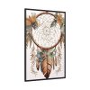 Boho Style Wreath  Framed Canvas