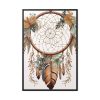Boho Style Wreath  Framed Canvas