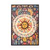 Hippie Boho Retro Sun Framed Canvas