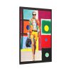 Pop Art Fashionable Woman I Framed Canvas