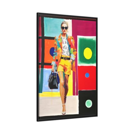 Pop Art Fashionable Woman I Framed Canvas