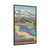 Crazy Mountain and Yellowstone River Framed Canvas