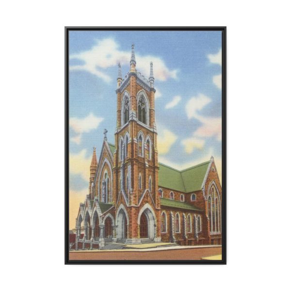 St. Paul's Cathedral, Worcester, Mass Framed Canvas
