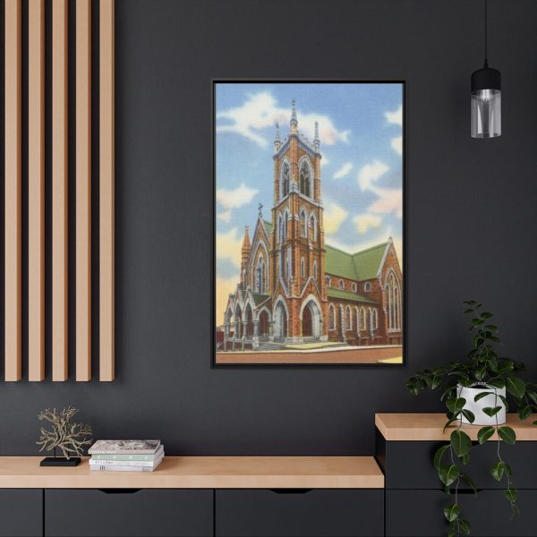 St. Paul's Cathedral, Worcester, Mass Framed Canvas