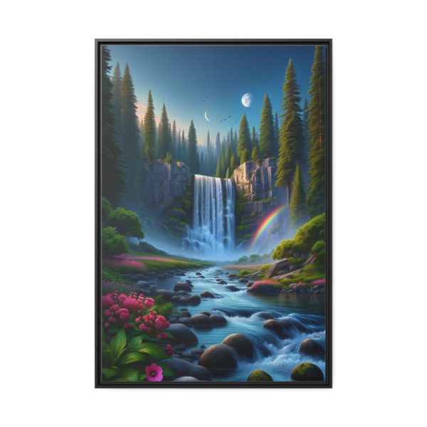 88299-41.jpg Waterfall in Woods Framed Canvas
