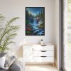 88299-43.jpg Waterfall in Woods Framed Canvas
