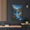 88299-44.jpg Waterfall in Woods Framed Canvas