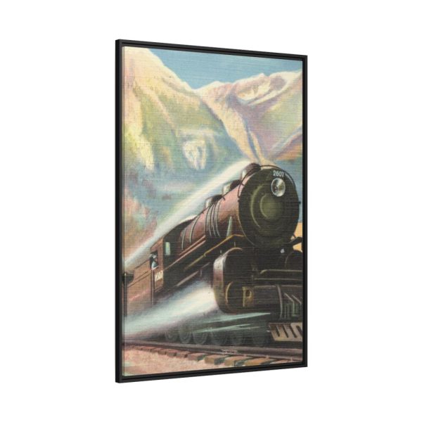 North Coast Limited in Bozeman Pass Framed Canvas