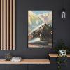 North Coast Limited in Bozeman Pass Framed Canvas