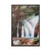 Waterfall Drawing Framed Canvas