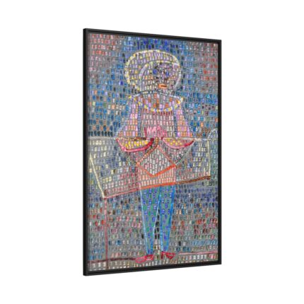 Boy in Fancy Dress (1931) by Paul Klee Framed Canvas