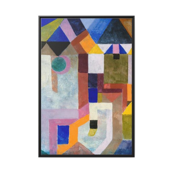 88299-81.jpg Colorful Architecture (1917) by Paul Klee Framed Canvas