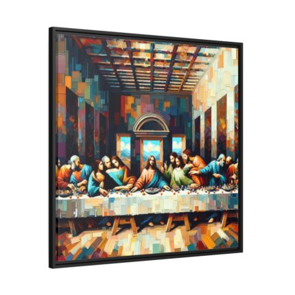 The Last Supper by Leonardo da Vinci HandCrafted Framed Canvas