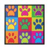 88302-101.jpg Paw Prints Pop Art Framed Canvas