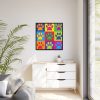 88302-103.jpg Paw Prints Pop Art Framed Canvas