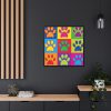 88302-104.jpg Paw Prints Pop Art Framed Canvas