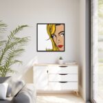 Woman Retro Pop Art Framed Canvas - Image 4