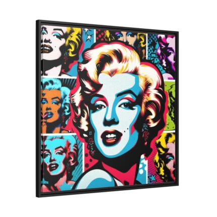 Marilyn Monroe's Iconic Presence and Charisma Framed Canvas