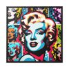 Marilyn Monroe's Iconic Presence and Charisma Framed Canvas