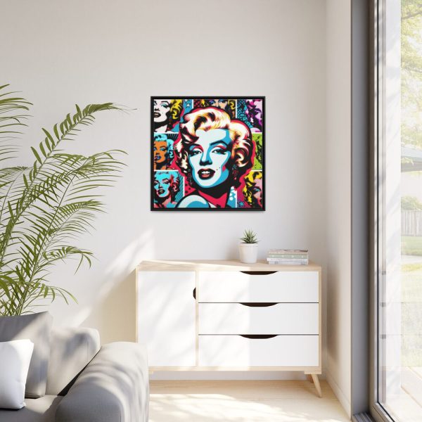 Marilyn Monroe's Iconic Presence and Charisma Framed Canvas