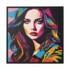 88302-151.jpg Pop Art Woman Portrait I Framed Canvas