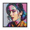 Pop Art Woman Portrait II Framed Canvas