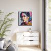 Pop Art Woman Portrait II Framed Canvas