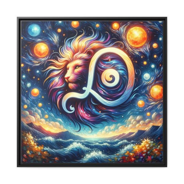 88302-16.jpg Zodiac Sign of Leo Framed Canvas