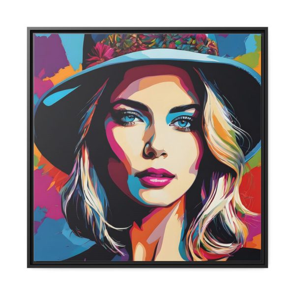 88302-161.jpg Woman Pop Art Graffiti I Framed Canvas