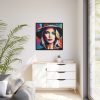 88302-163.jpg Woman Pop Art Graffiti I Framed Canvas