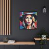 88302-164.jpg Woman Pop Art Graffiti I Framed Canvas