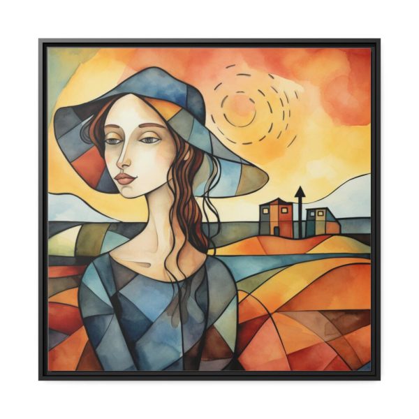 88302-166.jpg Colorful Mosaic Style Pop Art III Framed Canvas