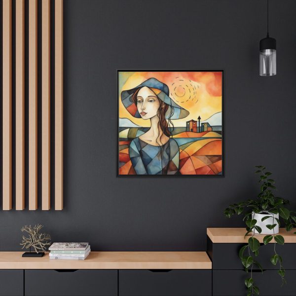 88302-169.jpg Colorful Mosaic Style Pop Art III Framed Canvas