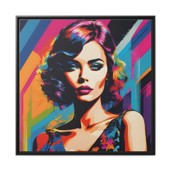 Pop Art Woman Portrait III Framed Canvas