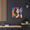 Pop Art Woman Portrait III Framed Canvas