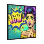 WOW Comics Abstraction Framed Canvas