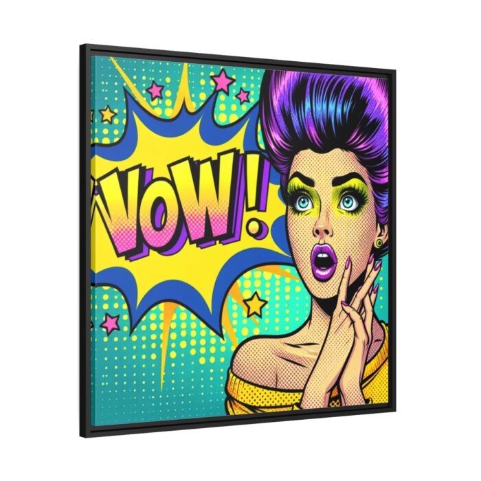 WOW Comics Abstraction Framed Canvas - Image 1
