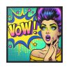 WOW Comics Abstraction Framed Canvas