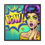 WOW Comics Abstraction Framed Canvas - Image 2