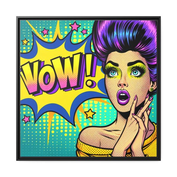 WOW Comics Abstraction Framed Canvas