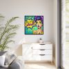 WOW Comics Abstraction Framed Canvas