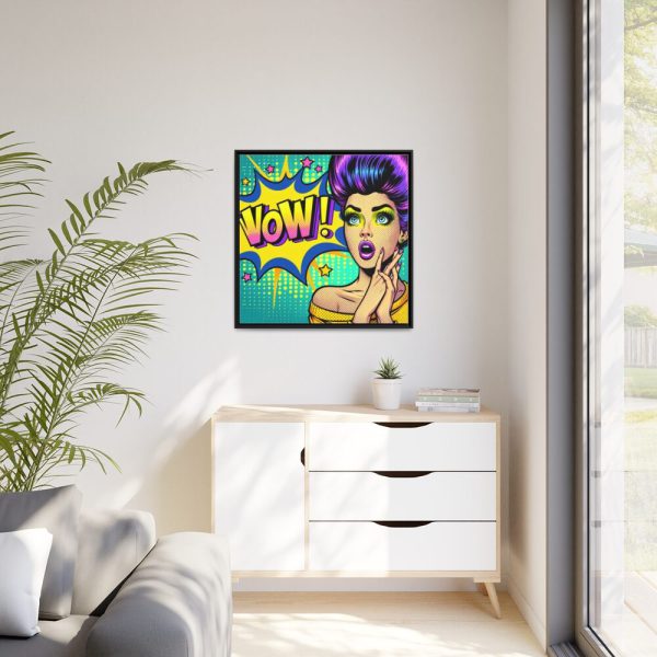 WOW Comics Abstraction Framed Canvas