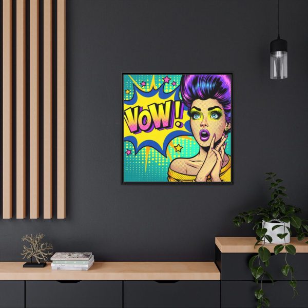 WOW Comics Abstraction Framed Canvas