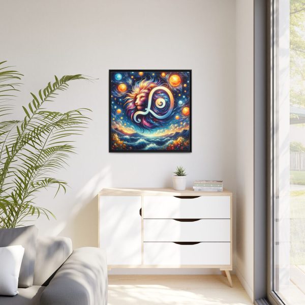 88302-18.jpg Zodiac Sign of Leo Framed Canvas