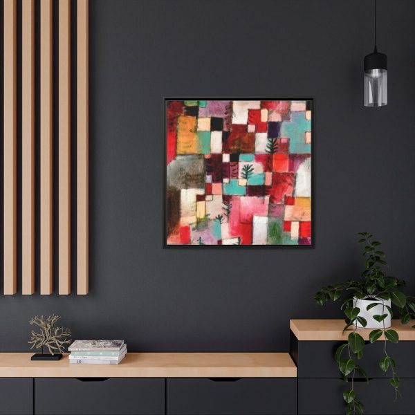 88302-199.jpg Red Green and Violet–Yellow Rhythms (1920) by Paul Klee Framed Canvas