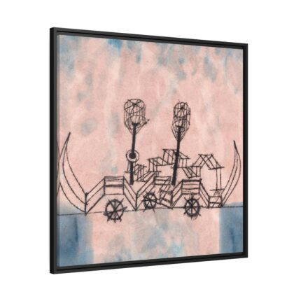 Alter Dampfer (Old Steamboat) (1922) by Paul Klee Framed Canvas
