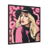 88302-210.jpg Pop Art Woman With Donuts Framed Canvas