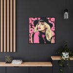 Pop Art Woman With Donuts Framed Canvas - Image 5