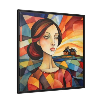 Colorful Mosaic Style Pop Art I Framed Canvas