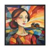 88302-216.jpg Colorful Mosaic Style Pop Art I Framed Canvas